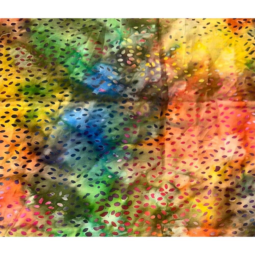 Multicolor Abstract Pattern Fabric - 1/2 Yard